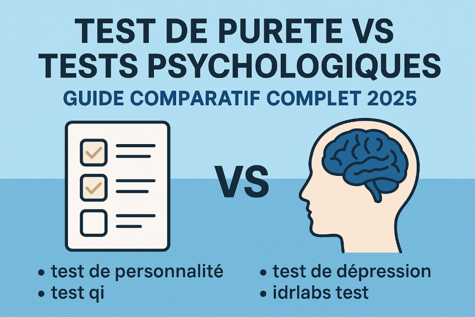 Comparaison entre test de pureté et tests psychologiques